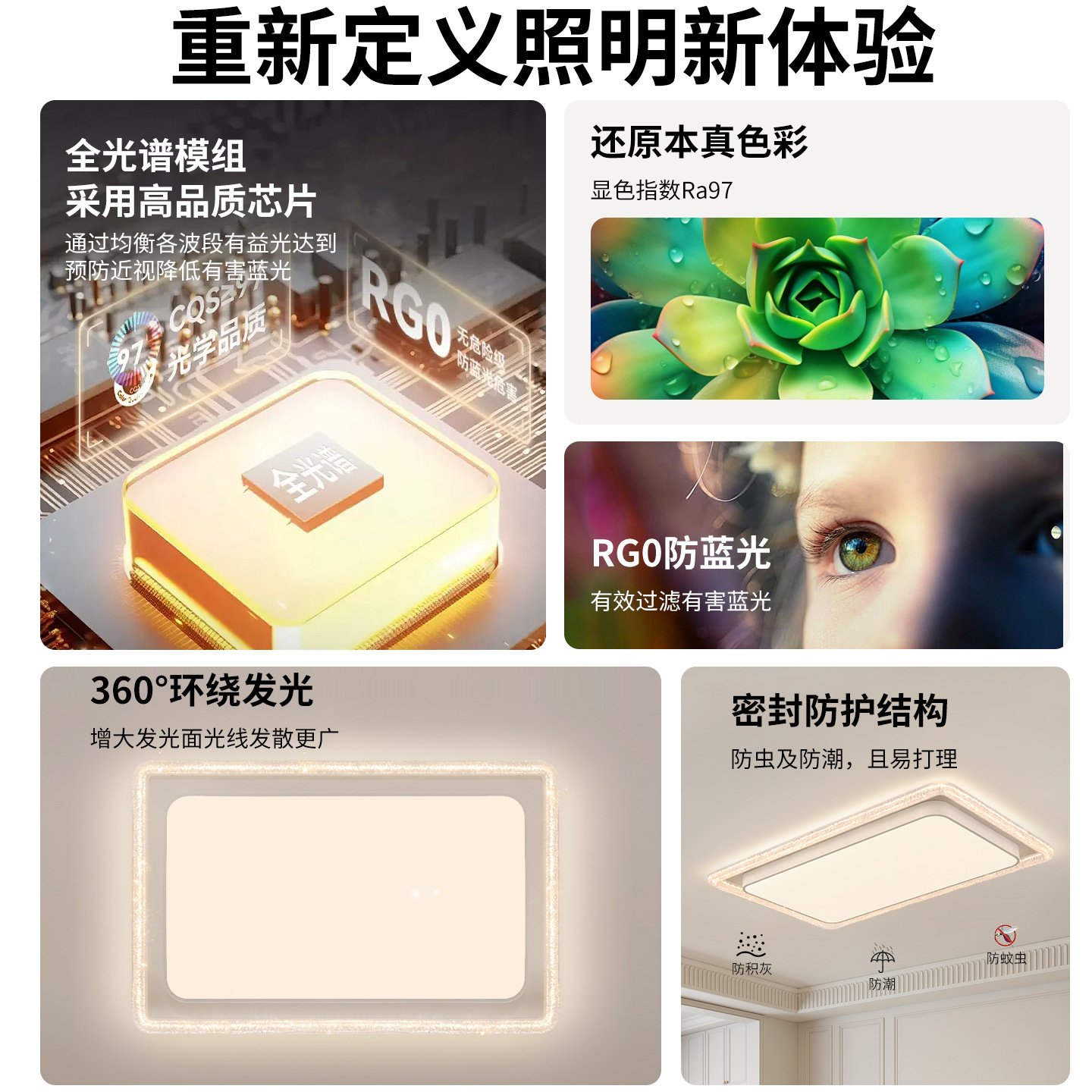 Luz de sala de estar de lujo ligera y lujoso de alto nivel lámpara de cristal lámpara de techo de escritorio moderna y simple 357L