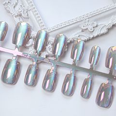 【皎瓏】顯白電鍍穿戴甲出街高級質感光療電鍍美甲成品預製甲批發