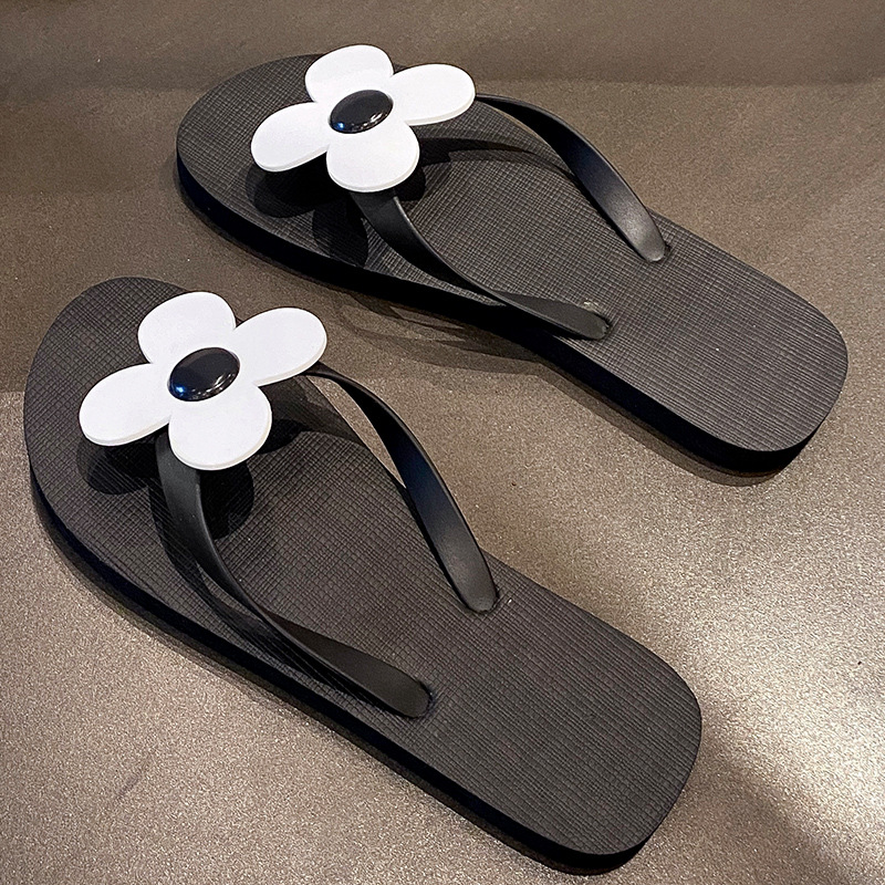 Zapatillas de flip flop para mujeres de verano nuevas parejas de internet resbaladiza playa de moda clip de pie resbaladiza ropa exterior