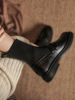 廋廋连袜靴女弹力袜短靴2021年新款秋冬加绒单靴小个子马丁靴|ms