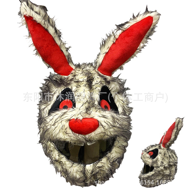 Funda protectora de casco divertida con personalidad de punto transfronterizo, máscara de ciclismo, accesorios de decoración de motocicleta, conejo, tiburón, tres ojos