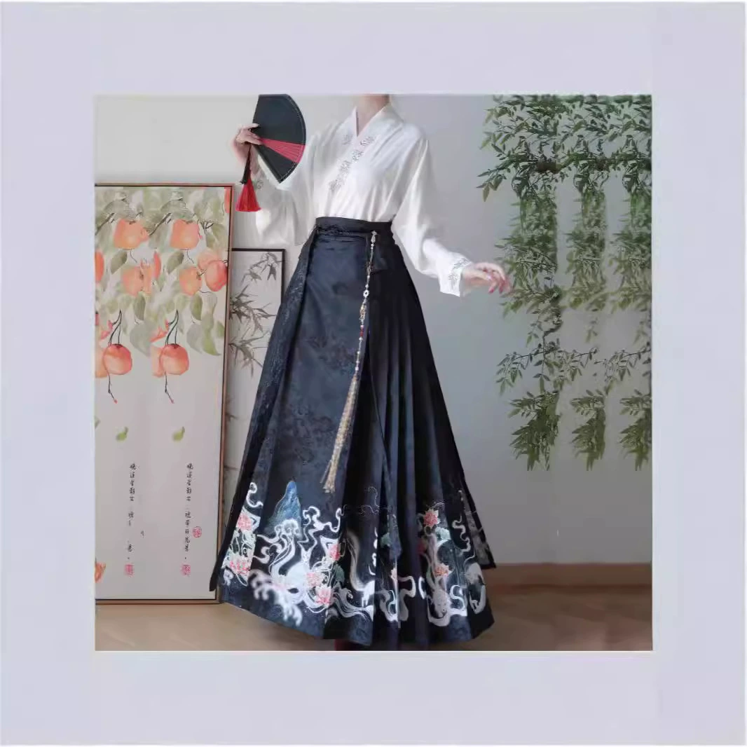 Genuine Hanfu for adults, Chinese airplane, set, fox, Chinese style
