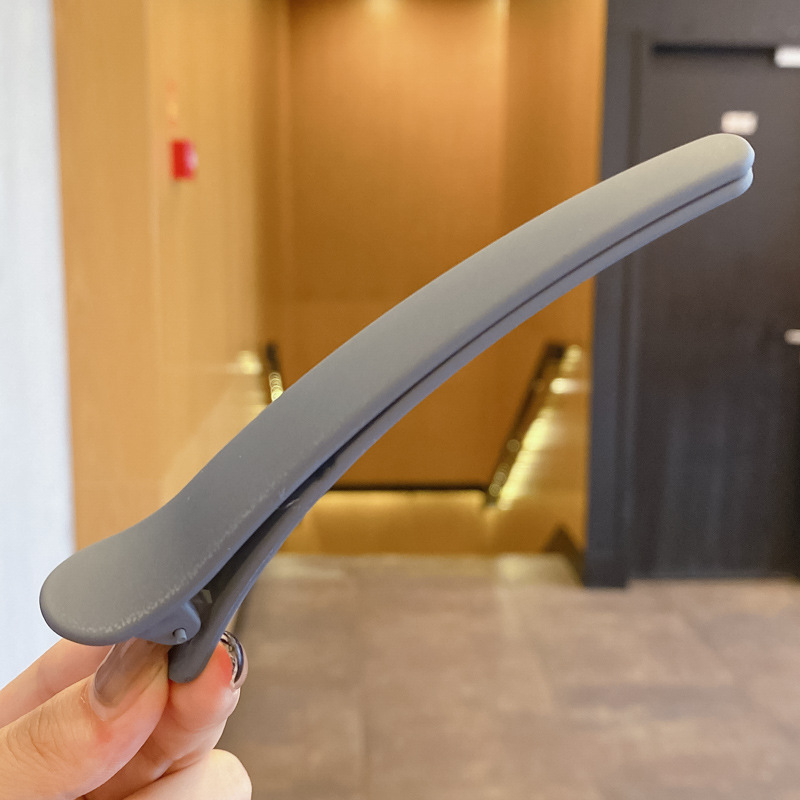 Clip de boca de pato de dopamina de color posicionamiento pin de cabello sin rastro para mujeres maquillaje especial pin de cabello lateral un clip de cabello