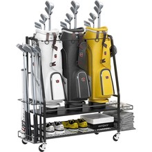 金属高尔夫球包站立式收纳展示架球杆存放广告展览器材商用