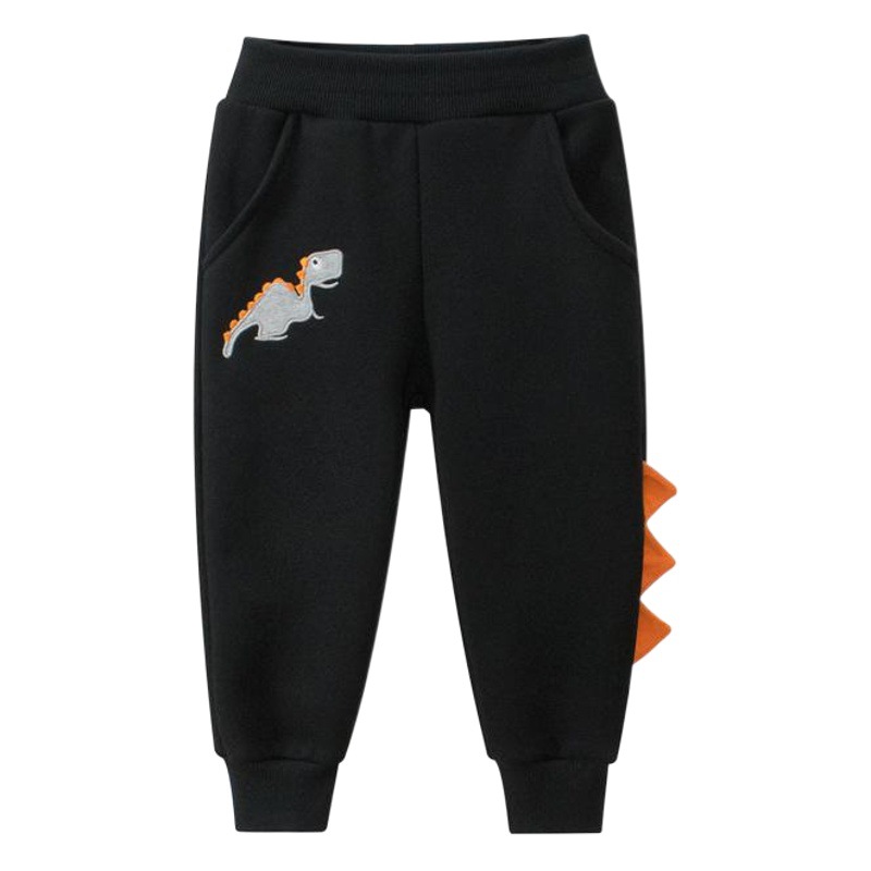 Ropa infantil estilo coreano 27kids, novedades de primavera 2024, pantalones de niño a la moda, pantalones deportivos de bebé con forro polar, venta al por mayor image 1