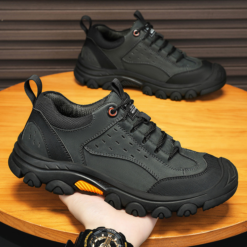 Estación independiente transfronteriza zapatos de herramientas para exteriores de cuero caliente para hombres Baotou zapatos de senderismo bajos antideslizantes zapatos casuales
