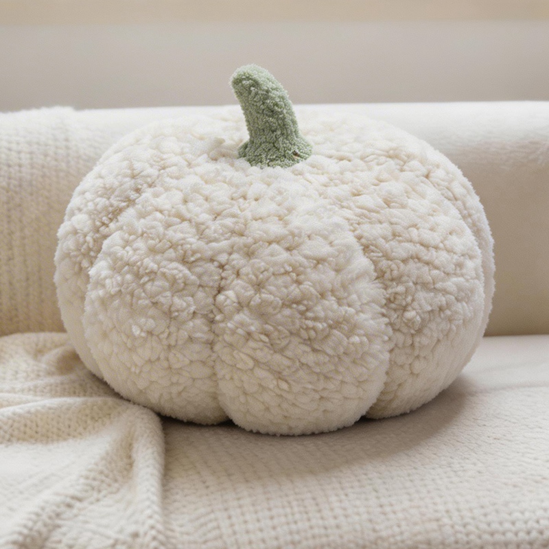 Cojín Decorativo en Forma de Calabaza de Franela Decorativo para Halloween y Hogar