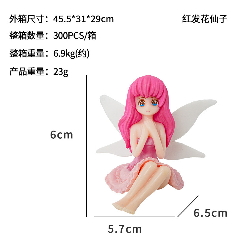 Nueva decoración de paisaje de hadas de las flores, decoración flotante de acuario de moda, regalo de escritorio, hadas transfronterizas