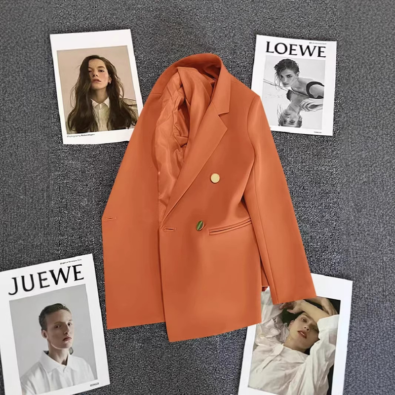 Trendy Street-Style Blazer 2026 Spring and Autumn New Korean Version Waist-Cinched British Style Elegant Small Blazer Jacket for Women Early Autumn