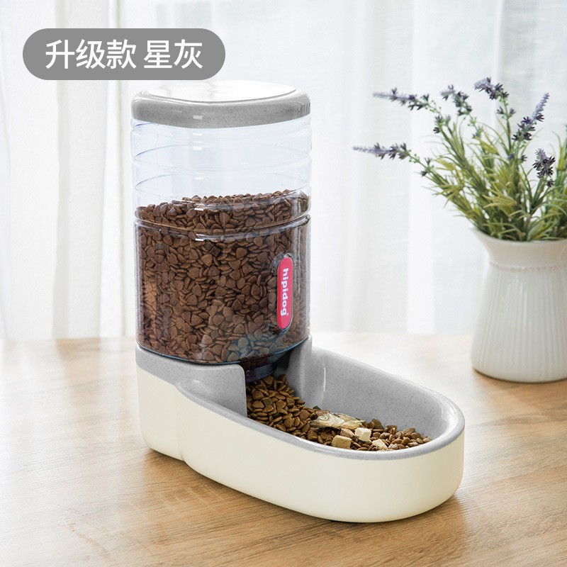 Alimentar automáticamente agua potable transfronteriza para mascotas en el hogar tazón de agua tazón de grano 4L gran capacidad para perros y gatos beber agua para comer