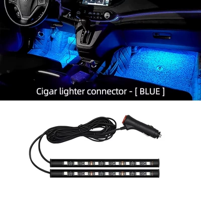 foot nest light car interior — Other lights - one-for-two-18-lights-cigarette-lighter-plug-blue-light