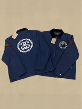 Stussy联名款刺绣夹克男春秋季新款外套男女同款翻领棉服潮流加棉