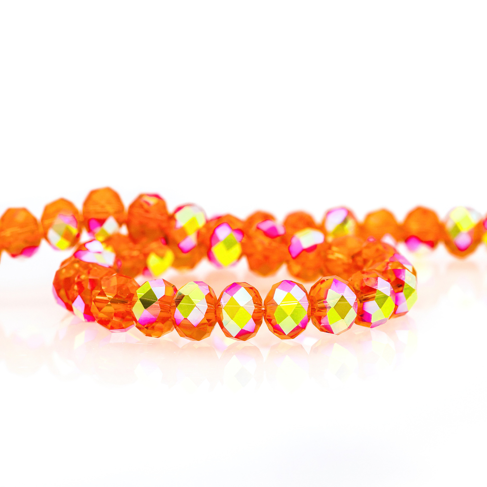2 / 3 / 4 / 6 / 8 / 10MM imitación de Swarovski K9 buca austriaca ábaco de perforación de cristal de cristal