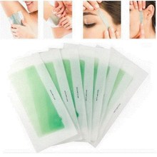 10pcs 2 sides women men use roll on hair remover wax strips