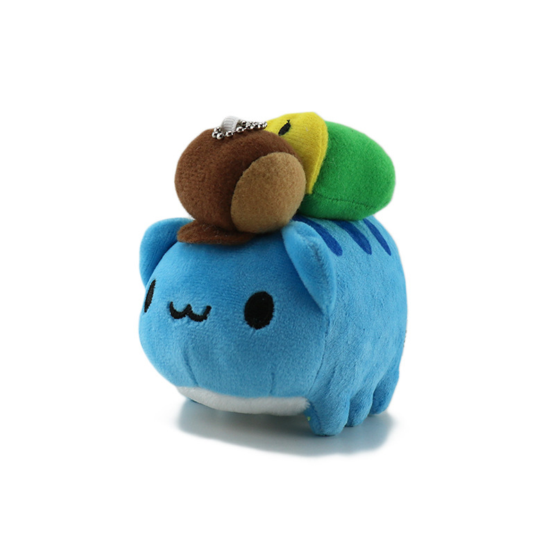 国境を越えた新商品猫虫カレーぬいぐるみアニメかわいいキーホルダー|undefined