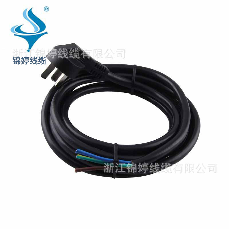 国标三插品字尾橡胶线 三芯国标YZW橡胶电源线国标电源线