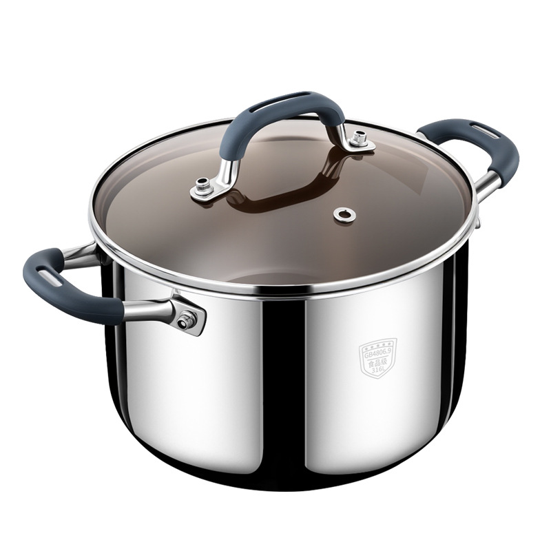 Steamer de acero inoxidable 316 grado alimenticio espesado doméstico 2025 nuevo cocinador electromagnético cocinador de vapor de doble capa