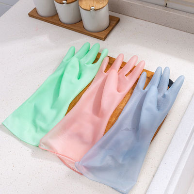 waterproof glove wholesale Housework Dishwasher men and women thickening durable summer clothes rubber Thin section clean glove