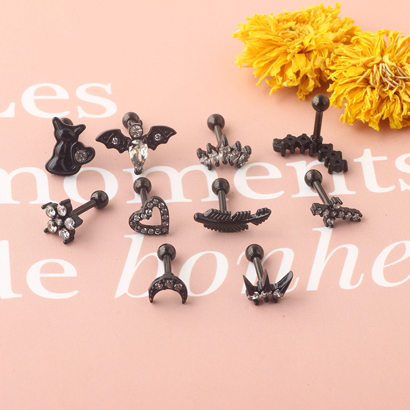 Labret piercing jewelry detail image