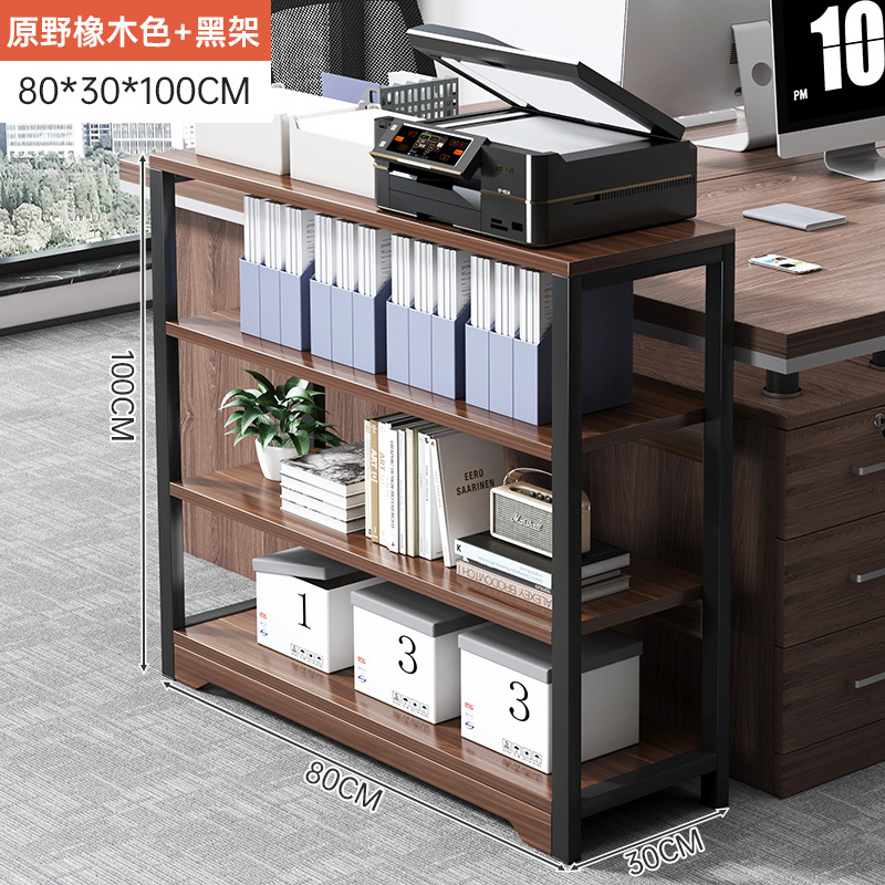 Estante de Escritorio para Impresora, Acero y Madera, Multifuncional, para Oficina image 18