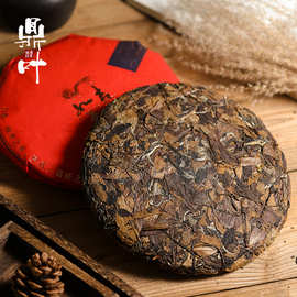 鼎叶福鼎白茶2017贡眉枣香老白茶磻溪高山日晒白茶饼礼盒茶叶批发