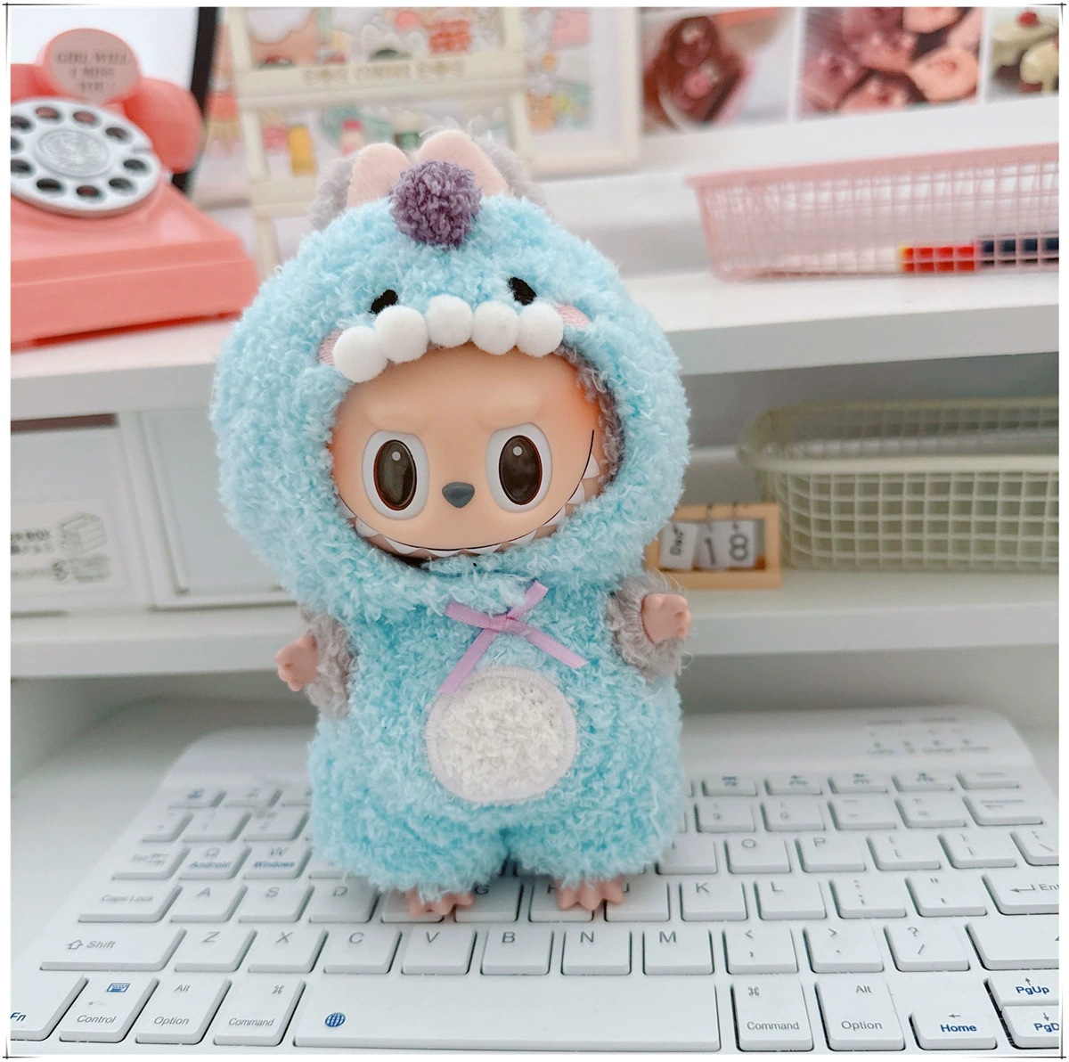 Хлопковая милая кукла, белый комплект для примерки, детская одежда, второе поколение