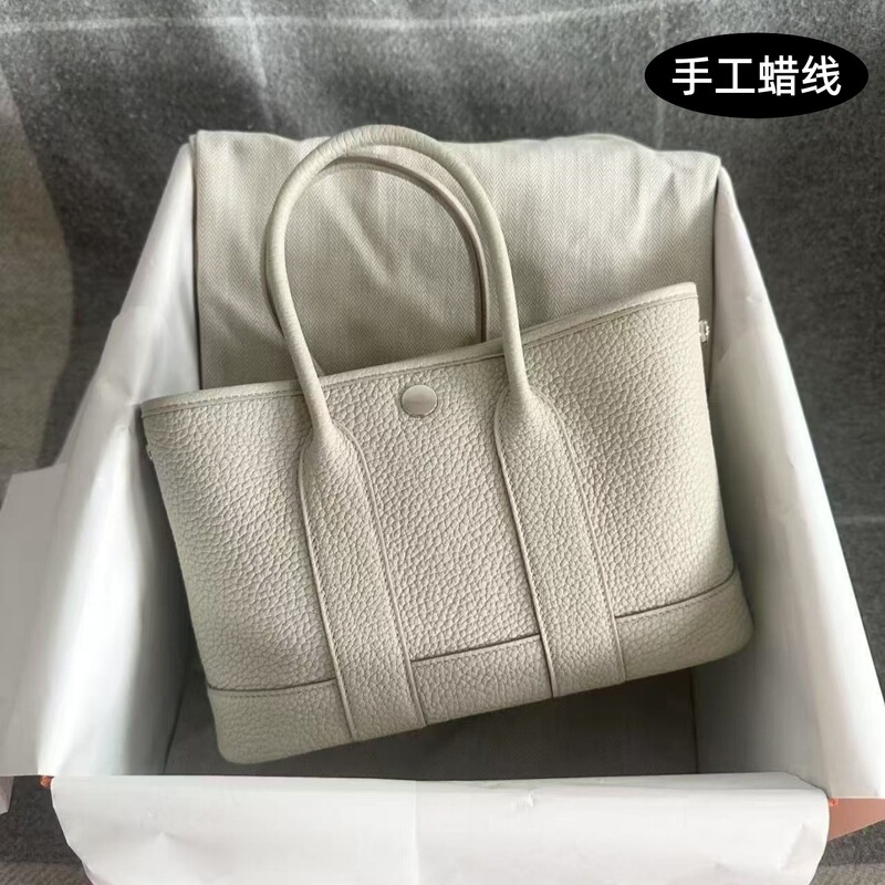 2026 New Model Garden Bag Mini23 Pure Handmade Waxed Thread First-Layer Cowhide Leather Handbag Genuine Leather Women's Bag for Commuting Small Tote 2026 New Model Garden Bag Mini23 Pure Handmade Waxed Thread First-Layer Cowhide Leather Handbag Genuine Leather Women's Bag for Commuting Small Tote