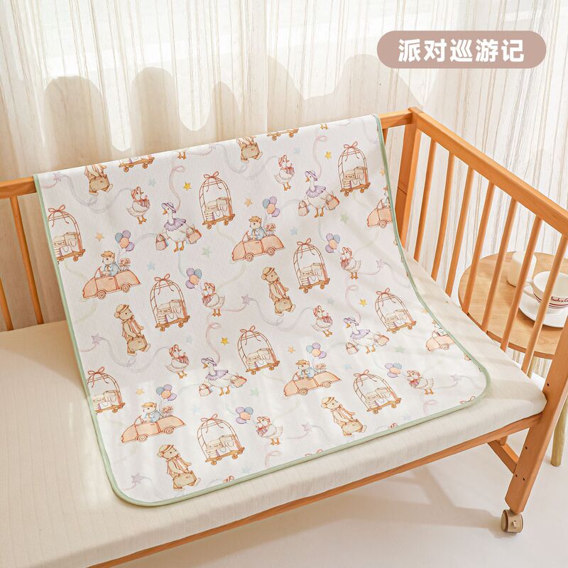 Beianyue Class A 4-layer Baby Diaphragm Pad Breathable Baby Cotton Mattress Waterproof Washable Baby Bed Sheet Antibacterial Beianyue Class A 4-layer Baby Diaphragm Pad Breathable Baby Cotton Mattress Waterproof Washable Baby Bed Sheet Antibacterial