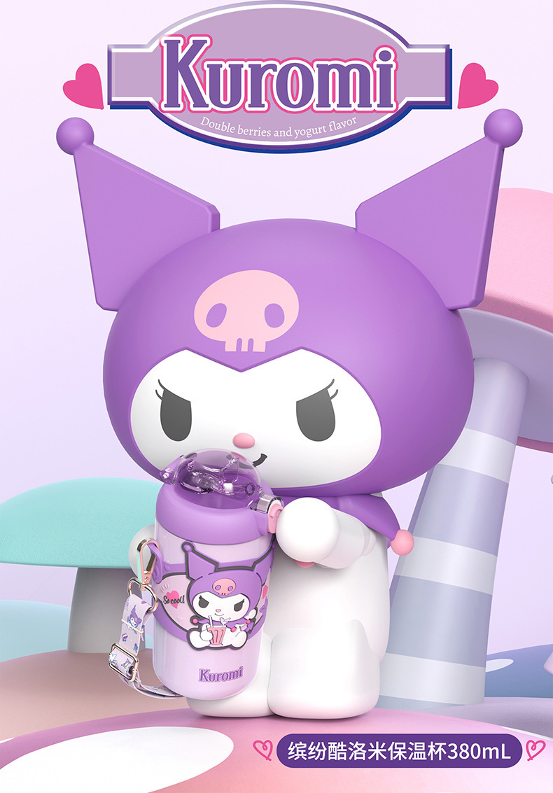 H-6185 Colorful Sanrio Thermos Cup 380mlDetails 15-790.jp