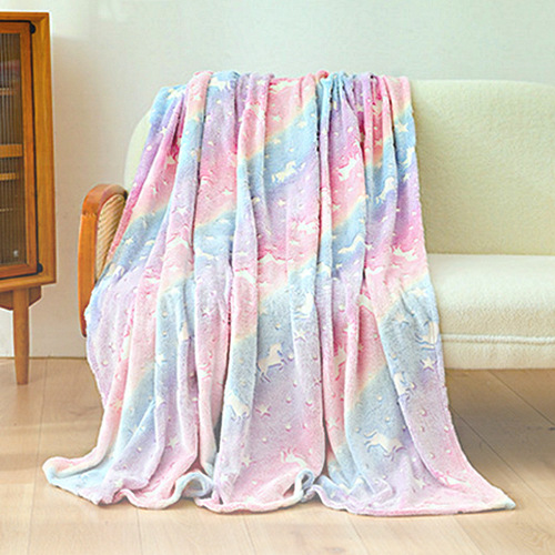 Children's Night Light Blanket Kindergarten Nap Blanket Office Rest Covering Blanket