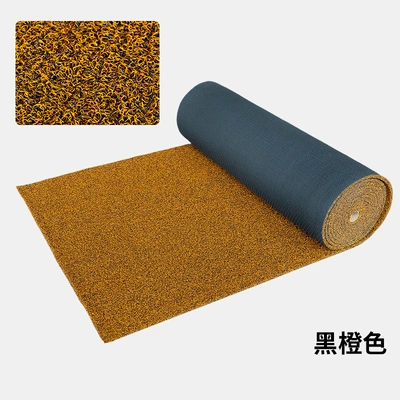 Nail Bottom Wire Loop Foot Pads, Roll Material Car Foot Pads, Cuttable and Thickened Floor Mats, Cross-Border Universal Entry Foot Mats Manufacturer (Ayaqaltılar (Kovriklər)) - black-orange