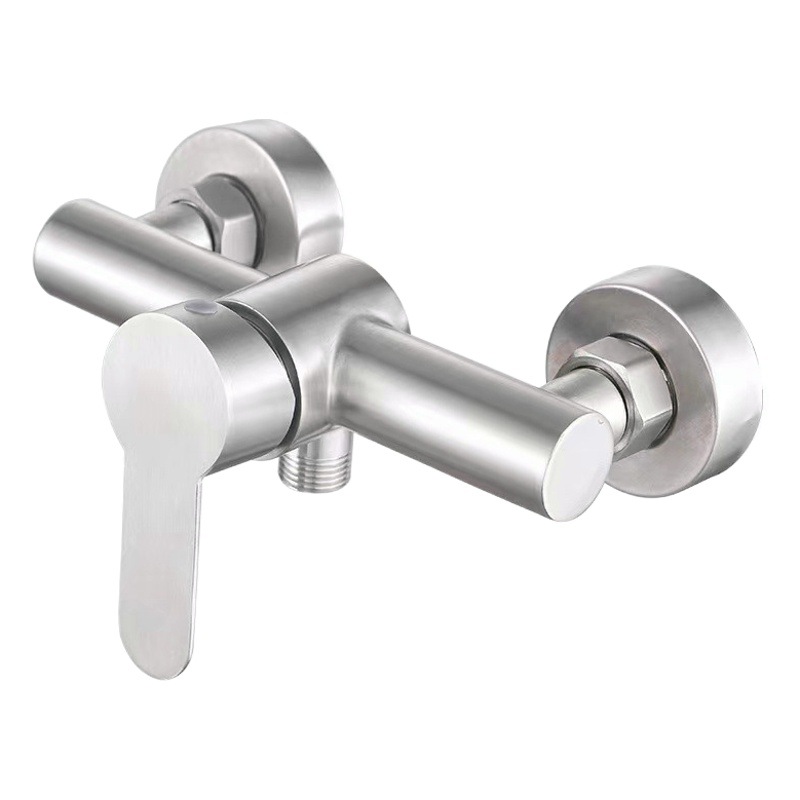 304 stainless steel bathtub faucet shower head suit hot and cold mixing valve bathroom shower triple faucet