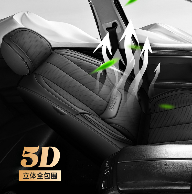 Sports full leather car seat cushion five-seat universal 3D full-surround four-season car cushion autumn and winter new car car car cover