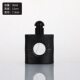 Bright black matte black dark glass perfume bottle square cylindrical bayonet portable spray glass cosmetics bottle