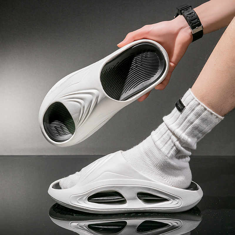 Internet-famous Coconut Slippers Women's Summer Indoor Bathroom Bathing EVA Sandals and Slippers Shoes Men's Simple Shoes for Couple