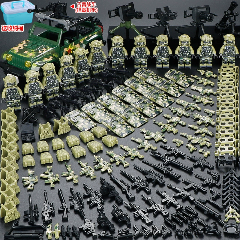Конструктор с минифигурками (Lego) — военные и полиция, солдаты, техника и аксессуары, наборы