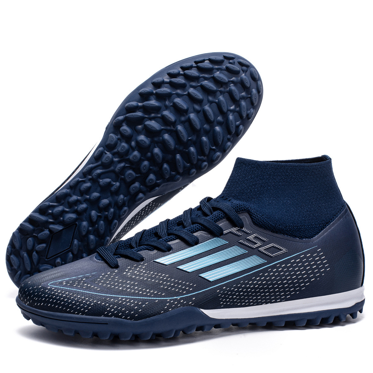 F50 부러진 손톱 진한 파란색