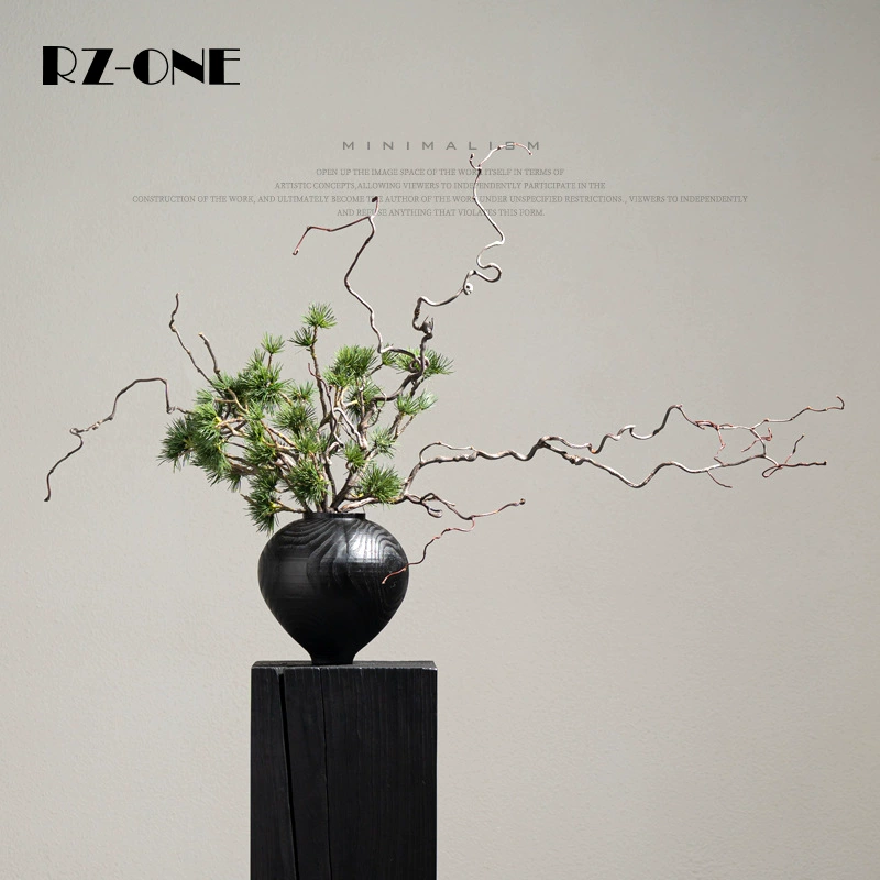 Новый китайский бонсай приветствует гостей в чайной комнате Songjin, имитация цветочного искусства