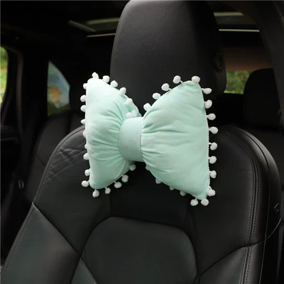 Macaron color car headrest Headrest - macaron-green-headrest