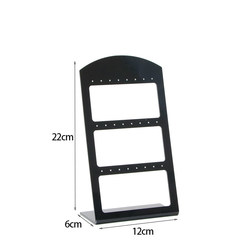 Simple Style Square Arylic Hollow Out Jewelry Rack display picture 4