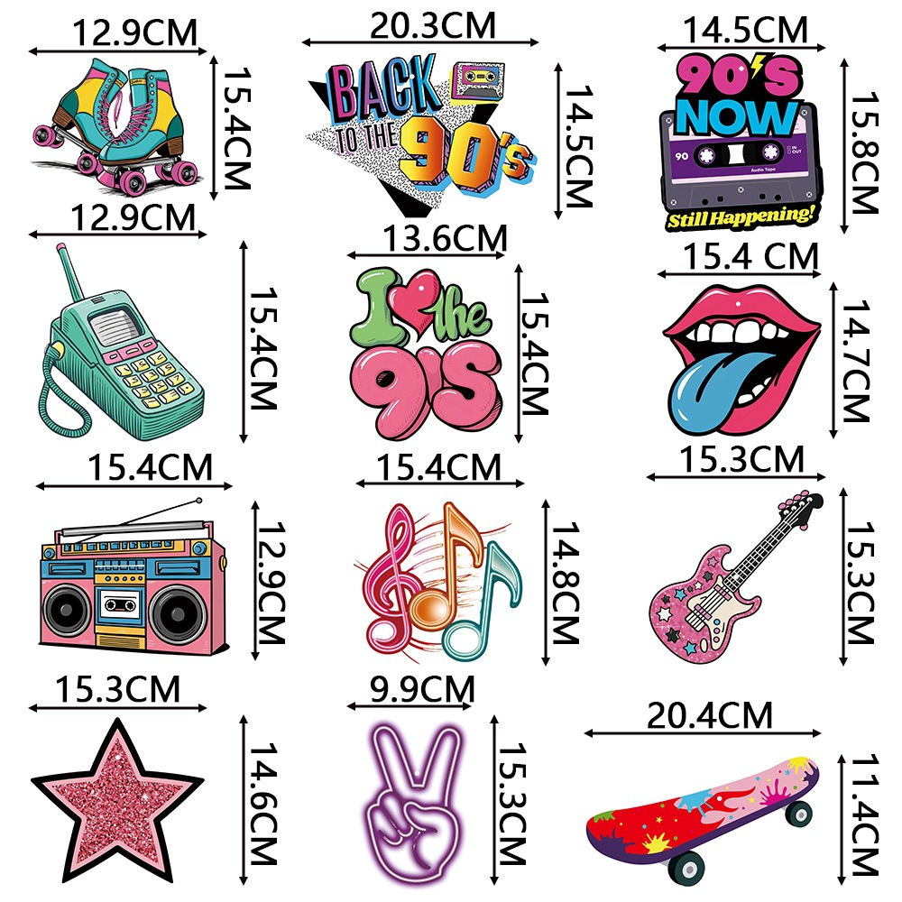 Nuevos productos transfronterizos decoración de fiesta de los años 90 espirales colgantes de cumpleaños decoración de fiesta retro accesorios espirales colgantes
