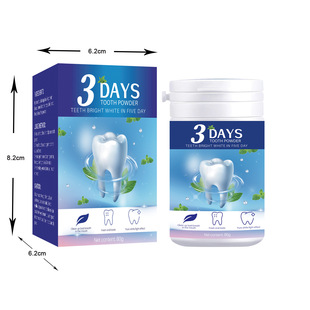 Cross-border foreign trade for tooth powder tooth powder pure English version of bright white teeth mint tooth cleaning powder tooth cleaning powder