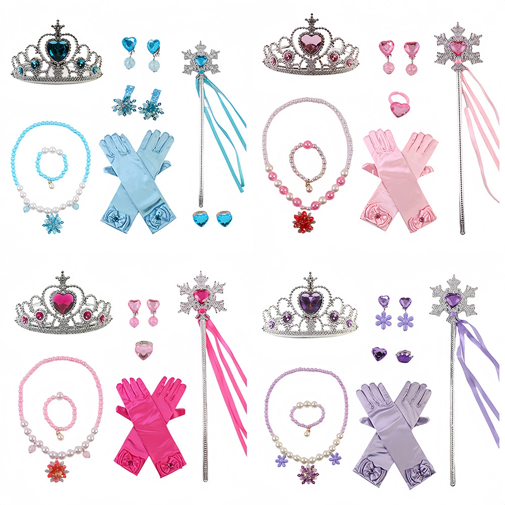 Детский набор ожерелья Frozen Princess Crown Fairy Baby Jewellery Девушки Украшения Трансграничные Взрывы