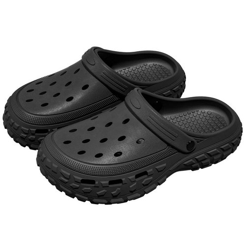 Men's Summer New Fishing Holes Shoes Sport Outdoor Wear Durable Thick Sole with Cushioning and Cap Cooling Shoes Outdoor