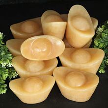 米黄玉元宝摆件玉石金银元宝玉器元水家居装饰品开业乔迁工艺品