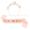 Birthday Party Birthday Crown Poor IT's My 18 21 30 40 50 60 BIRTHDAY shoulder strap