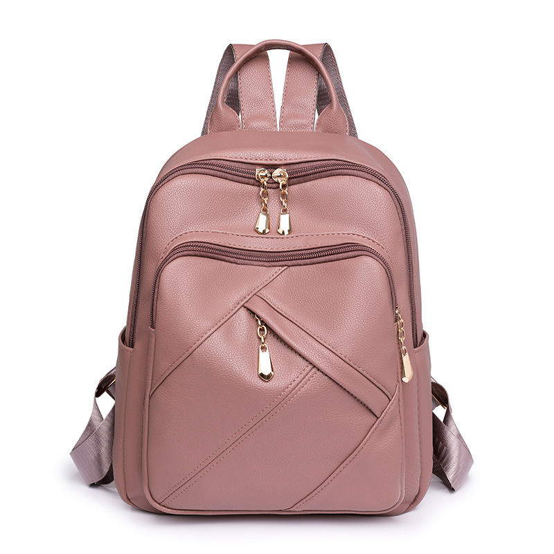 2023 nueva mochila de cuero suave para mujer casual moda retro de gran capacidad mochila de viaje al aire libre mochila escolar al por mayor