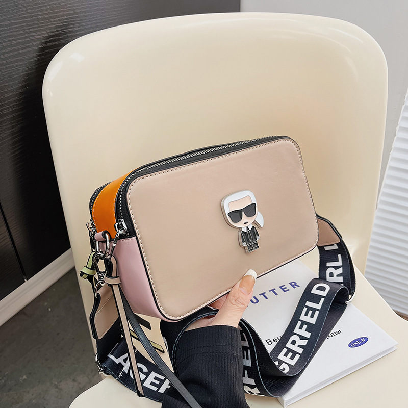 Primavera 2025 nuevo bolso de cámara comercio exterior todo fósforo pequeño bolso cuadrado moda bandolera bolso femenino bolso pequeño