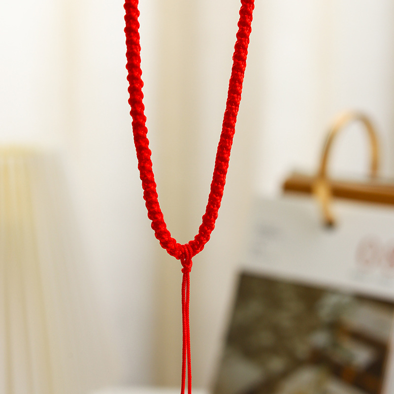 Cuerdas de piña gruesas y finas cuerdas de collar ajustables cuerdas de collar de jade de cápel tipo colgante de cristal