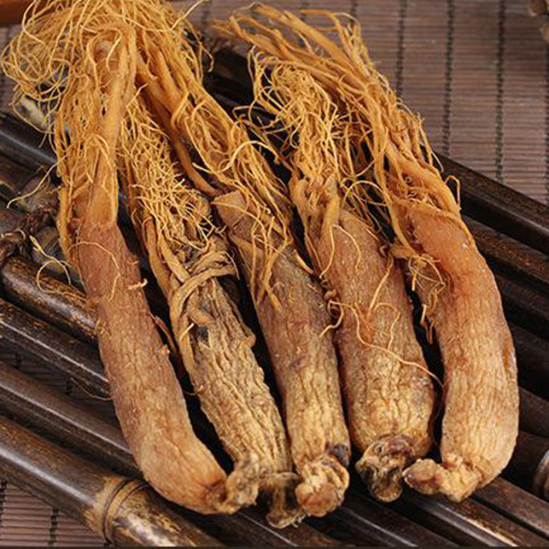Sugar-free red ginseng Changbai Mountain red whole ginseng, original peel red ginseng Northeast specialty red ginseng, 500g, health supplement